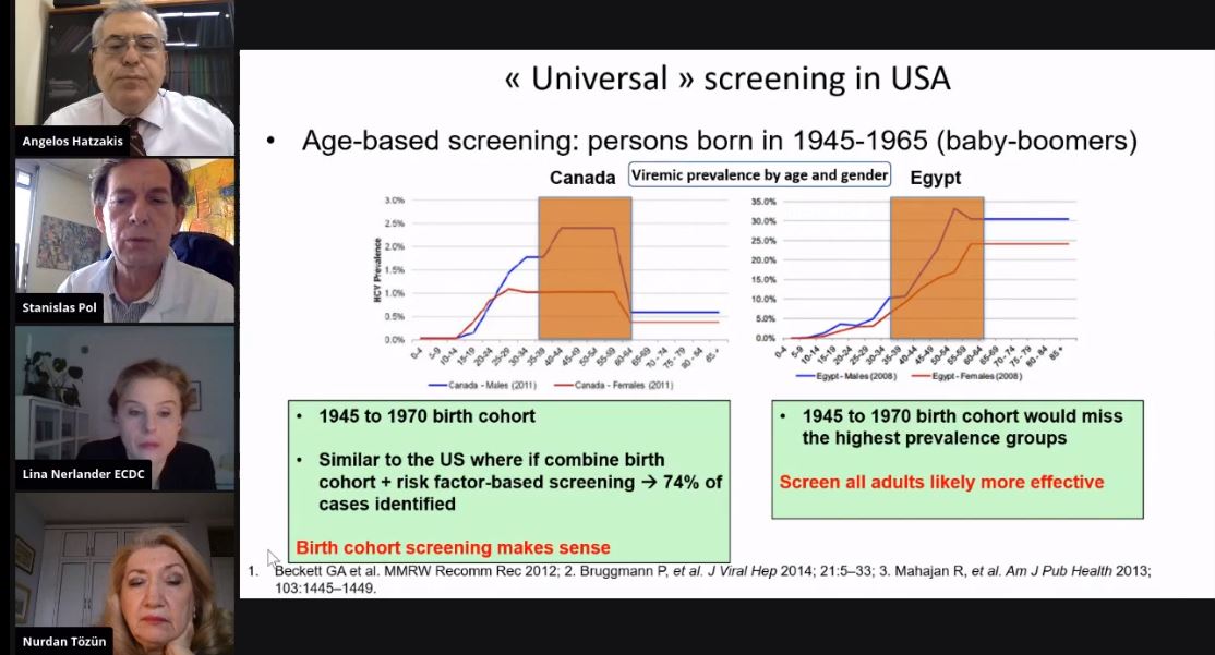 malik_farihah's tweet photo. Dr.Stanislas Pol summarises evidence for #HCV screening strategies; comparing universal, age-based and risk-based screening in high-risk populations. 

#HCVPolicySummit
#NoHep https://t.co/447tGPw3UI