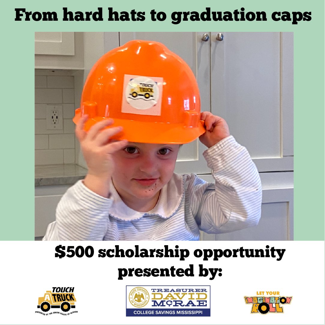 At Touch A Truck® Jackson, we are passionate about developing our next generation of young learners so they can trade their hard hats for their graduation caps! Like and retweet this post for a chance to win a $500 MACS scholarship!
