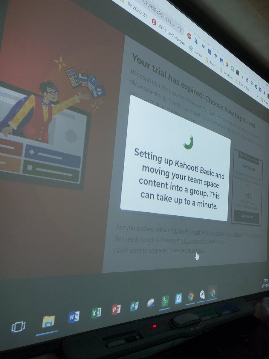 Hey <a href="/GetKahoot/">Follow @Kahoot</a>, school teacher here... done my premium trial, trying to go back down to basic... but it's been an hour and 3 seperate attempts.  Help please.