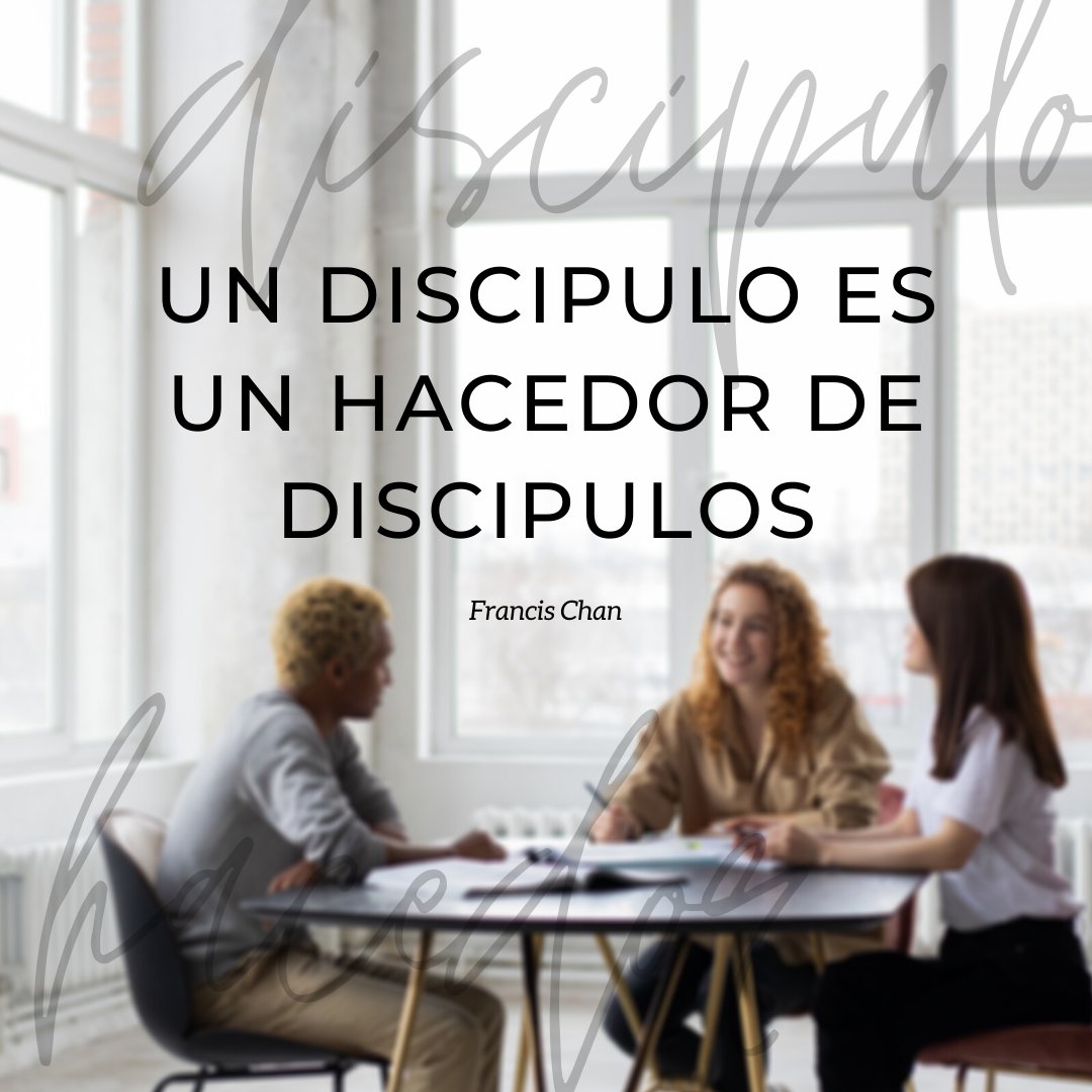 jad_laibi's tweet photo. “Un discípulo es un hacedor de discípulos.” - Francia Chan #discipulado #vidajoven https://t.co/kWahs6O31c