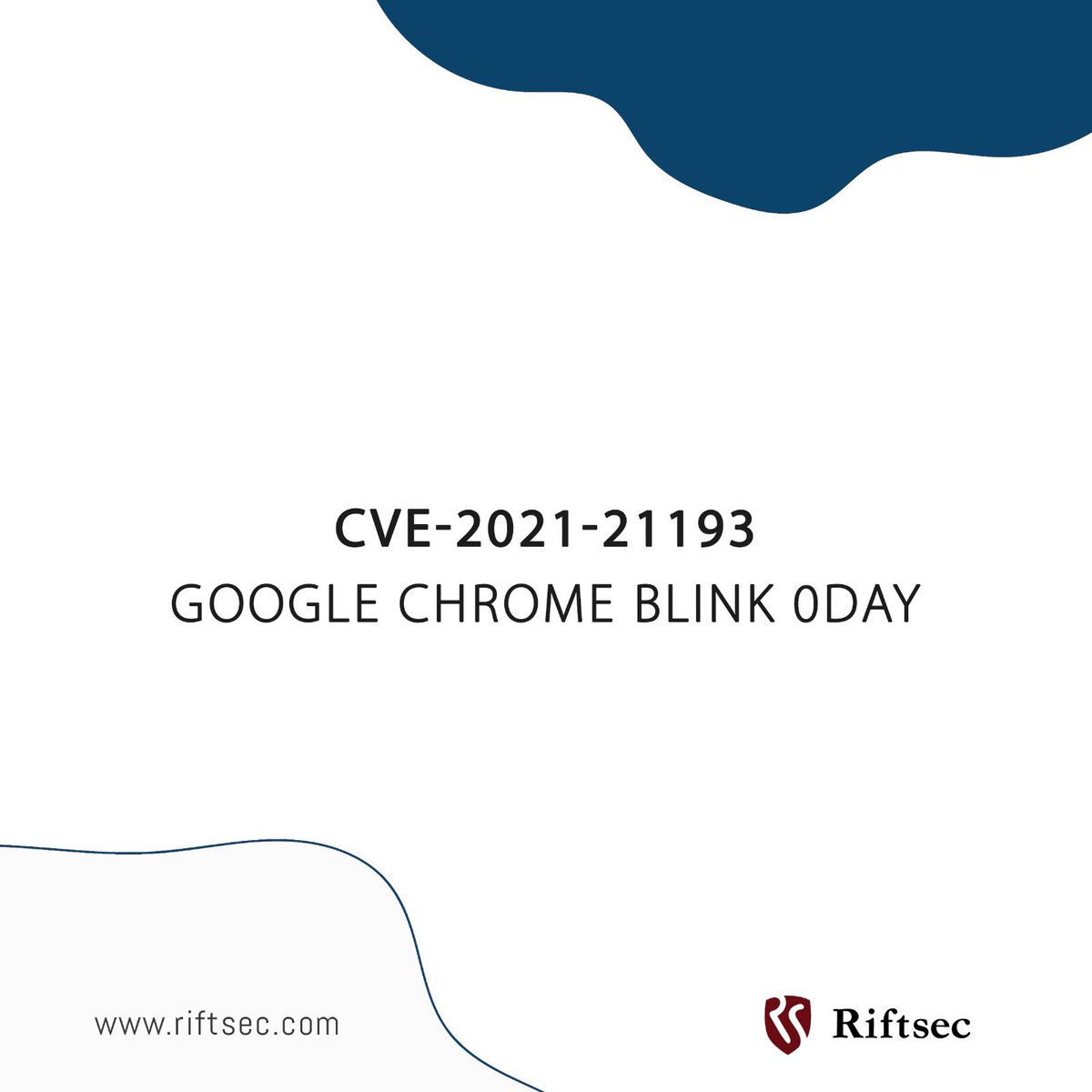 riftsec's tweet photo. Google Chrome tarayıcı motoru olan Blink üzerinde use-after-free adı verilen bellek temizleme hatasının sebebiyet verdiği CVE-2021-21193 kodlu 0day tespit edilmiştir. Saldırganın uzaktan kod yürütmesine izin veren zafiyet için Google tarafından güncelleme yayınlanmıştır. https://t.co/wWvz8wgKXZ