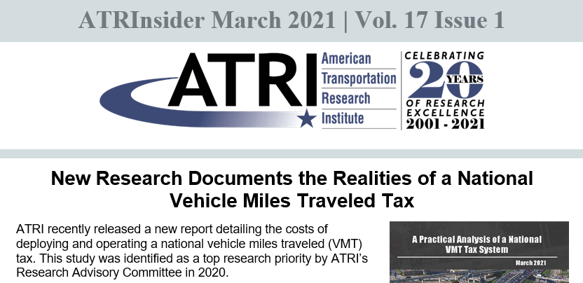 In case you don't receive the ATRInsider Newsletter in your inbox, check it out here and don't forget to sign up to receive it: conta.cc/2OUWomF #TruckingResearch #Trucking #ATRI