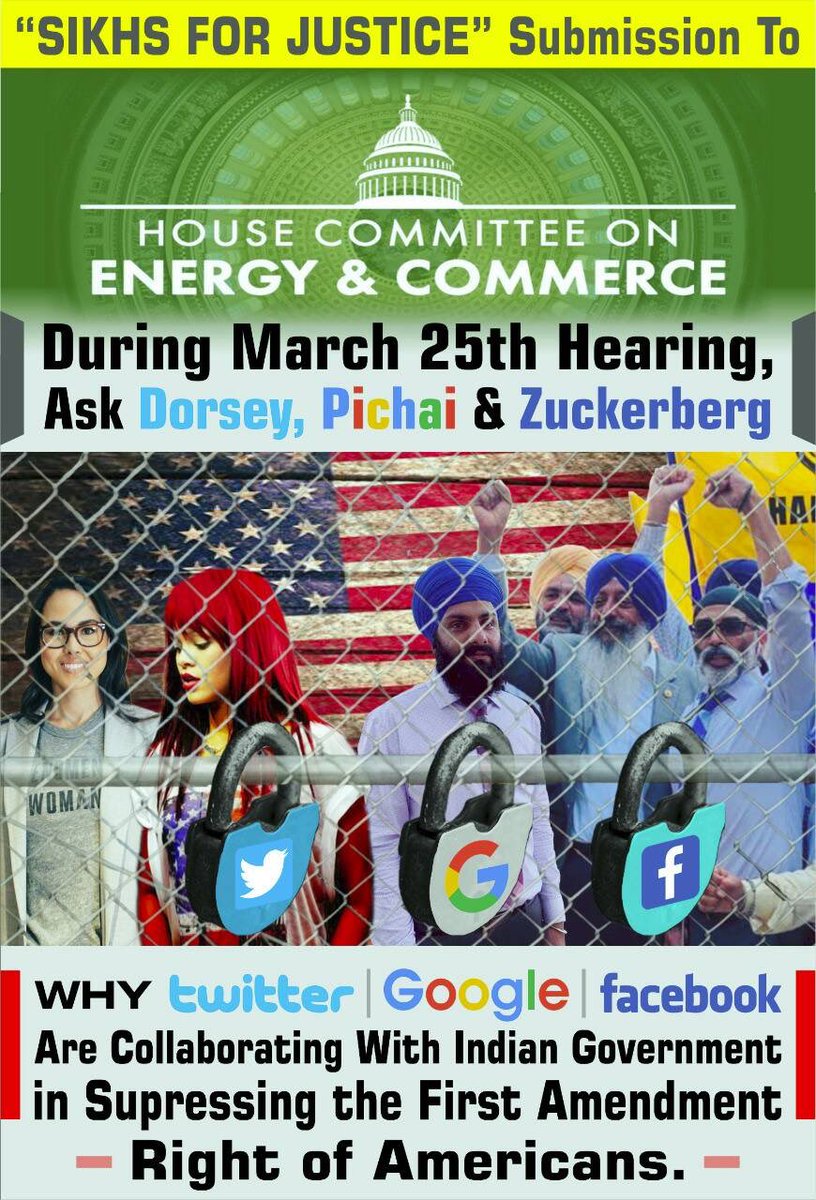 baez_molina's tweet photo. How 
@jack
@sundarpichai
@Facebook
Are Colluding With Fascist 
@PMOIndia
In SUPPRESSING #Americans First Amendment #FarmersProtest #KhalistanREFERENDUM #SFJ Reports To 
@FrankPallone
@cathymcmorris
https://t.co/nchttmuO60
@JoshPaciorek 
@savoyles5 
@ctrokes 
@GriffDrew4 https://t.co/sZr0Mh6Ist