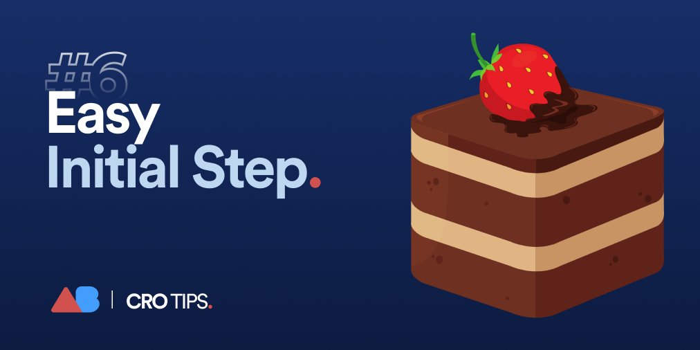 ABtestingai's tweet photo. 👏CRO TIP #6👏| If you make the initial setup super easy, there's a bigger chance that the user will get to the end. https://t.co/GdVlRh6YtF