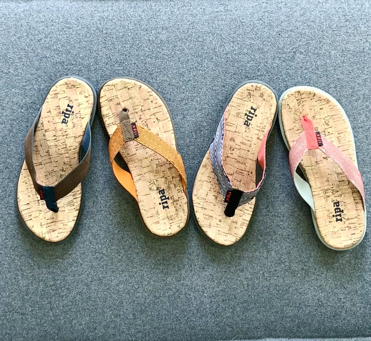 RipaSandals's tweet photo. Because its time to switch out of your winter slippers and into a pair of Ripa Sedona sandals! Designed for all day comfort with style. https://t.co/eLVtAI5E7o 
#spring #sandals #slippers #flipflops https://t.co/dsnWvJs9RD