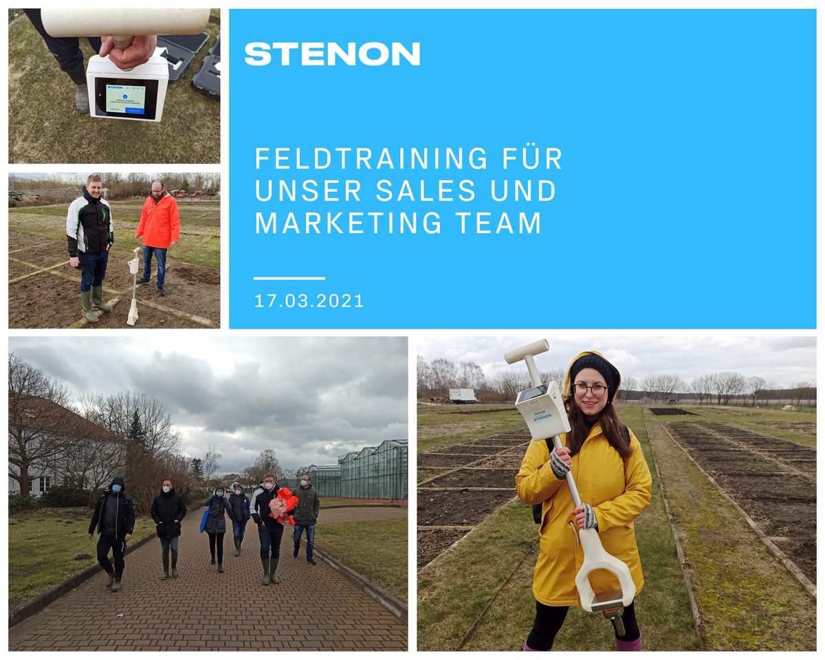 stenon_io's tweet photo. Unser Sales- und Marketingteam hatte eine Produktschulung auf dem Feld. Mit unserem intelligenten und benutzerfreundlichen FarmLab kann jeder in sekundenschnelle eine Bodenanalyse durchführen und sehen welche großartigen Innovationen Stenon für die Landwirtschaft entwickelt. https://t.co/yAdQIPz8AJ