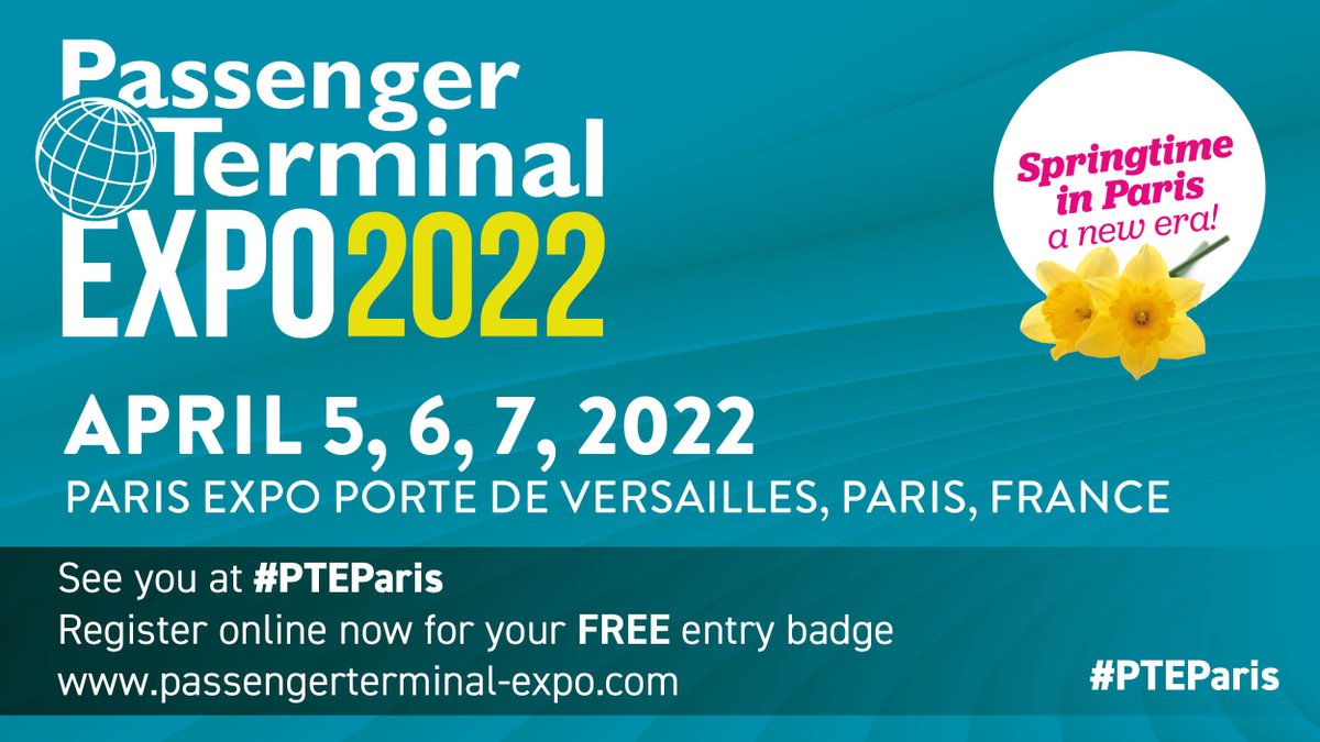 WE WILL BE PART OF #PTEParis 2022! Passenger Terminal EXPO &amp; CONFERENCE finally looks forward to a triumphant return on April 5, 6, 7, 2022 at Paris. #aviation #PaxEx #HOPEFORAIRPORTS <a href="/PTExpo/">Passenger Terminal Expo & Conference</a> <a href="/AMORPHaero/">AMORPH SYSTEMS</a>: #passengerflow optimization #digitalization and #connectivity of airport IT