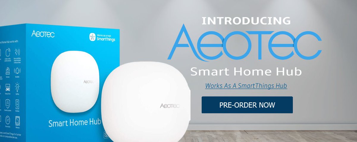 zwaveproducts's tweet photo. Take control of all your SmartThings devices with the Aeotec Smart Home Hub....We are accepting pre-orders until during a spring sale that gives you an extra 10% off at checkout! Order now: https://t.co/iBAoFCFLWu
#aeotec #zwave #SmartThings #smarthouse #houseautomation #Smart https://t.co/ePvBVQAkW6