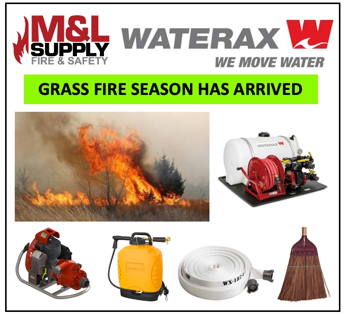 Grass fire season has arrived. Contact your local <a href="/mnlsupply/">M&L Supply</a> Sales Specialist for all your equipment requirements.