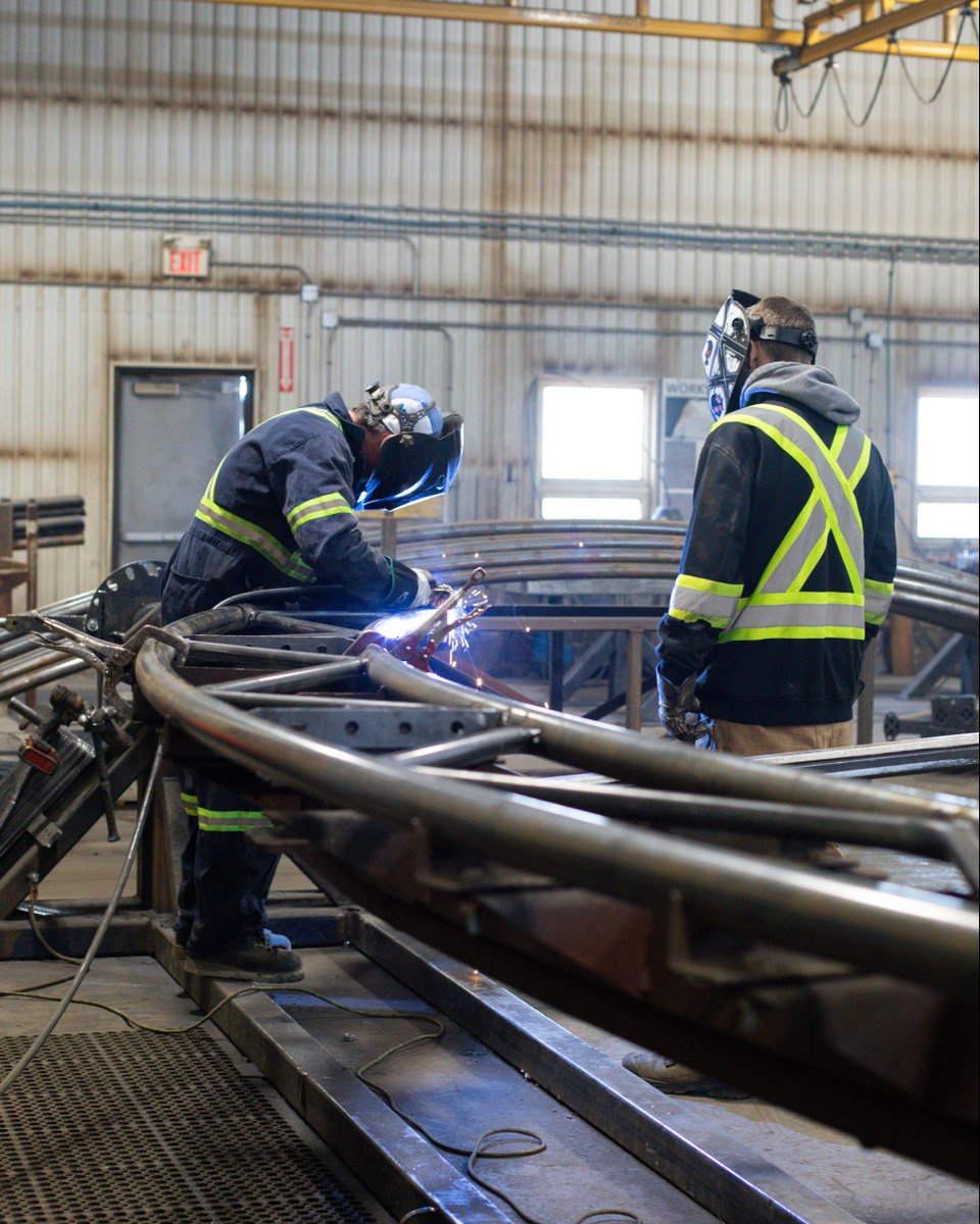 BRITESPAN's tweet photo. A look into some of the #welding that goes into creating our #steelframed structures!
#britespan #britespanteam #britespanstaff #steelframebuilding #manufacturing #fabricbuildings #steelframe #steelframebuildings #steelframing #steel #weld https://t.co/W6qpmmB2wn