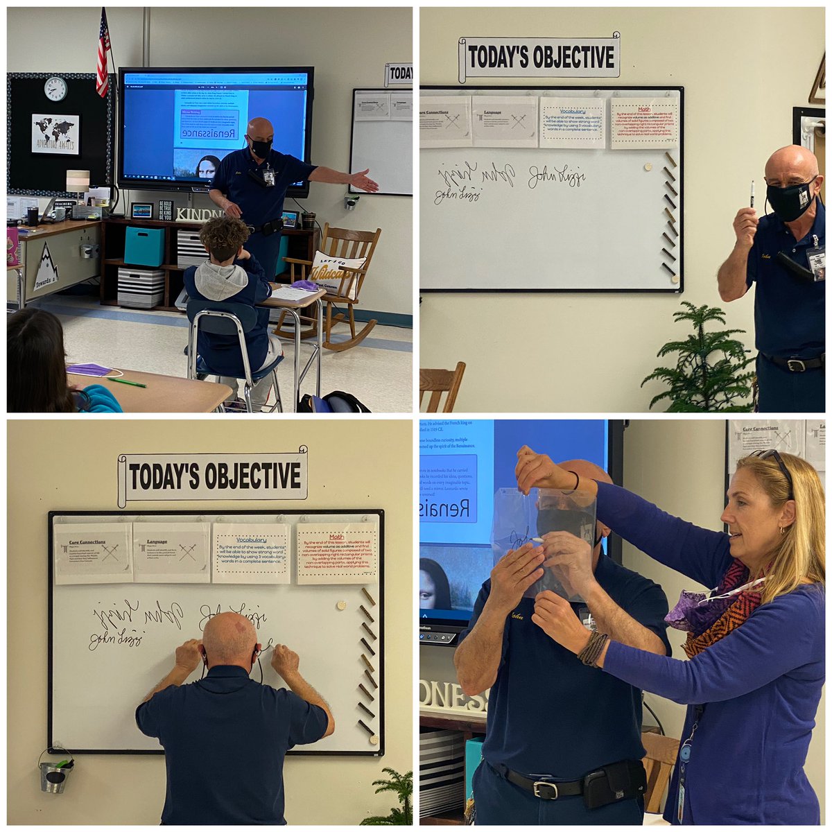 Who knew we had our very own Renaissance man right here at WGMS! Mr. Lizzy can mirror write just like Leonardo DaVinci! Thanks for sharing your special talent with us! @Sdunhamwgms <a href="/MJMcGrathjr/">WGIS</a> <a href="/johnlizzi/">john lizzi</a>