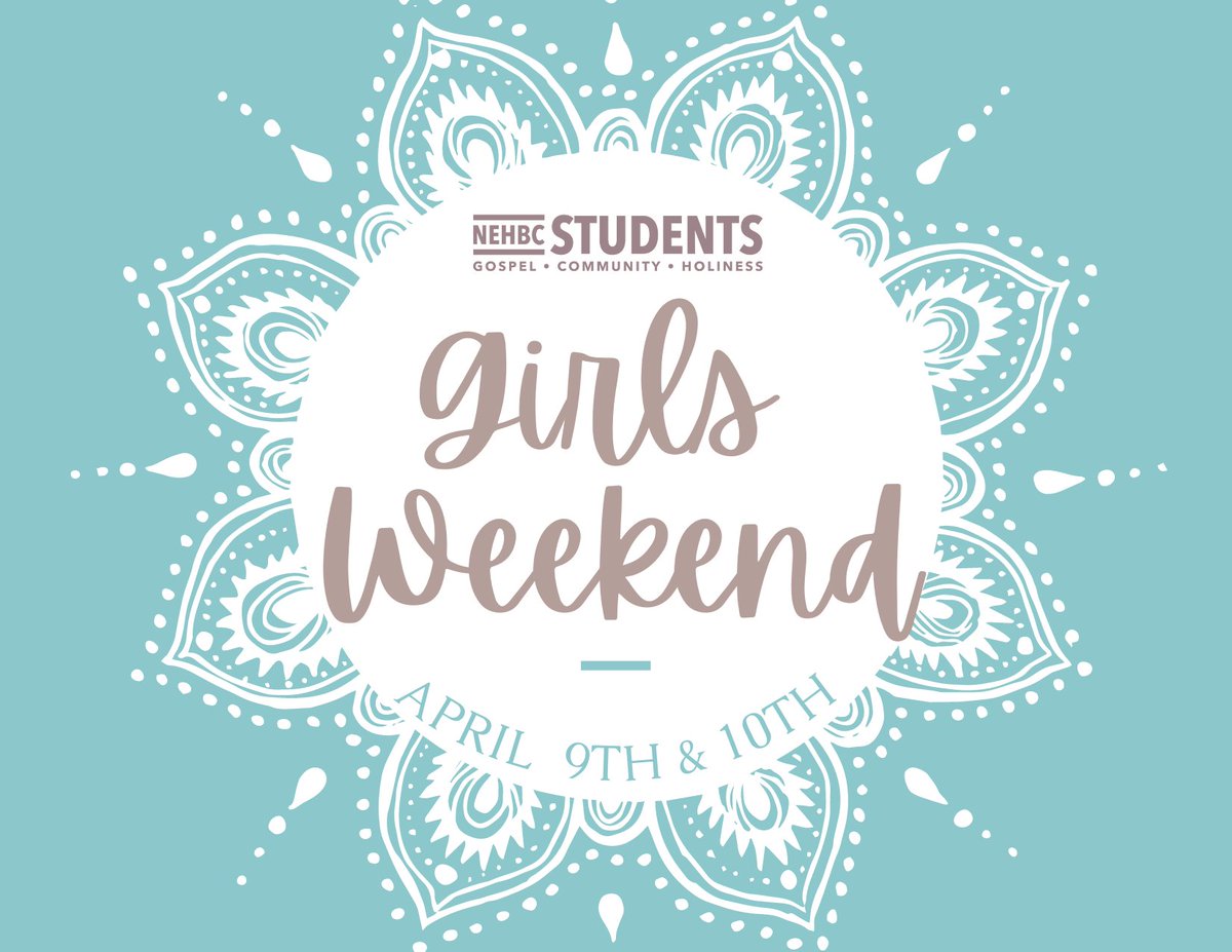 NEHBCStuMin's tweet photo. We are waiting to see your name registered. So don't delay, register today! Check out all the info &amp; register on the Events tab of the StuMin App, or at https://t.co/pmtVUQ9qSU #girlsweekend2021 #seasons https://t.co/WM9d3MDHjV