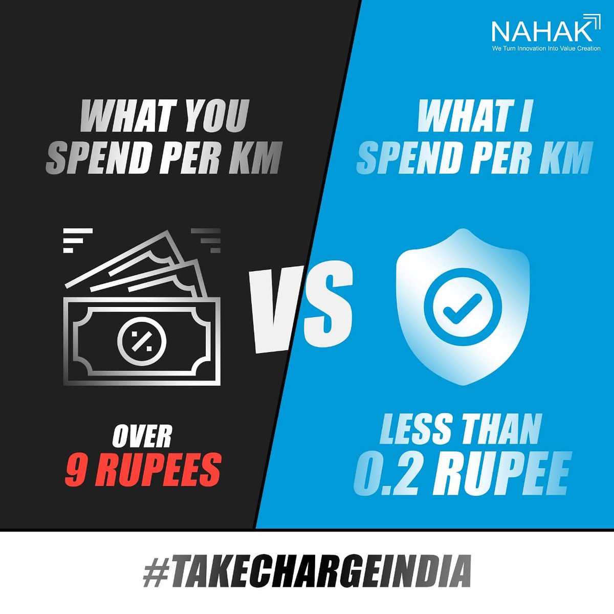 GroupNahak's tweet photo. The numbers speak for themselves. Which side are you on? 😎

#spendwisely #spendwise #Petrolprice #DieselPrice #FuelHike #FuelPriceHike #ElectricVehicle #petrol #petrolpricehike #dieselpricehike #nahak #nahakgroup #nahakmotors #TakeChargeIndia #ecofriendly #electricvehicle #india https://t.co/oo6MWAE32d