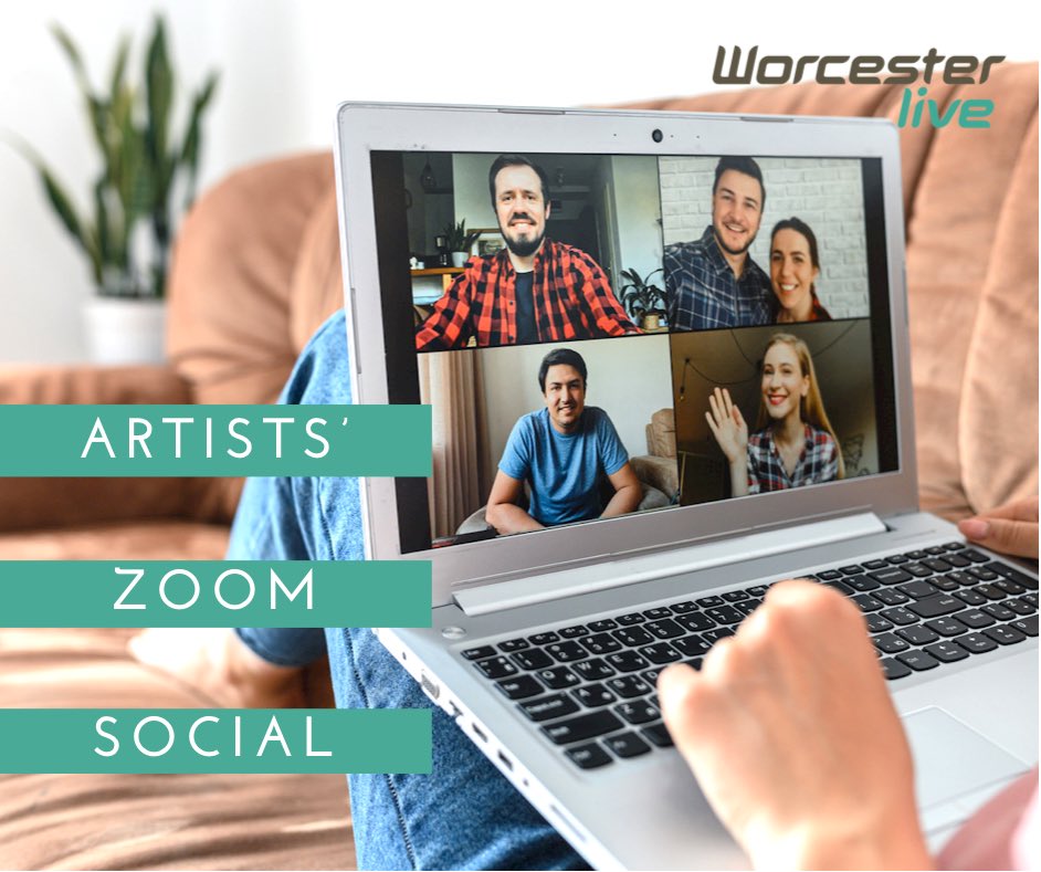 🌟Artists’ Zoom Social, Fri 26th, 7pm!🌟 Enjoy a relaxed evening of discussion with like minded artists, coming together to show solidarity in these times! We would love you to join us this week! 🤗 📧 Email leah@worcesterlive.co.uk for your zoom link! 📧 #WorcestershireHour