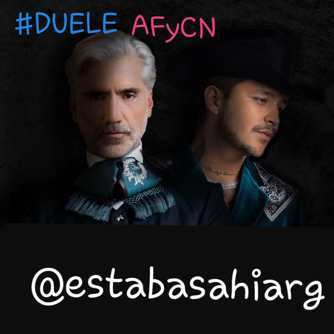 esther4de's tweet photo. @Vale975 @alexoficial Me encantaaaaa #DueleAFyCN soy super admiradora de #AlejandroFernandez el #PotrilloMexicano🐎🇲🇽 Dejo mi #VOTO Para este tema para que #Ingrese al #RankingVale @alexoficial @estabasahiarg @seitrack @UMArgentina #EAA https://t.co/b4pROXbjRV