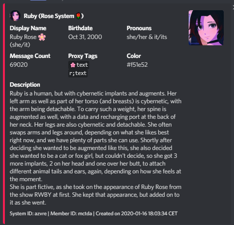 adhd_rose_sys's tweet photo. pinned headmate list time
Simply plural username: Rose-sys 

🌸 - Ruby (she/it)
💜 - Lily (she/her &amp; vae/vaer)
 ❤ - Hana/Haruna (she/her)
🟠 - Ember (it/its) https://t.co/1fAx8FCuuQ