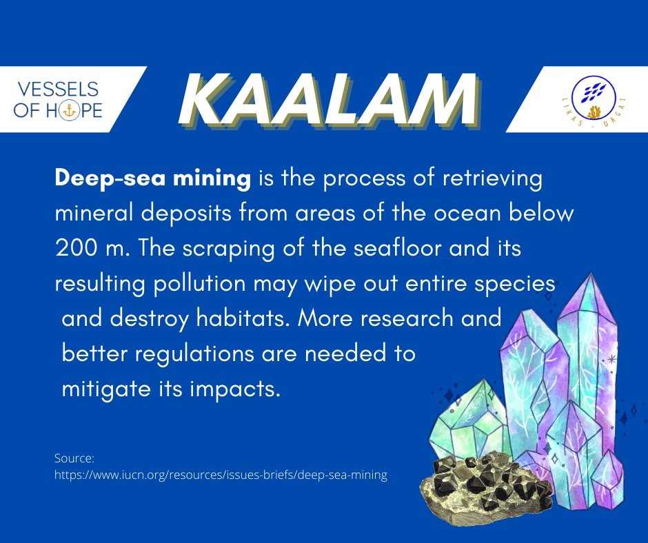 vesselsofhope_'s tweet photo. Previously, we talked about the gold that is deep within the ocean. Now, let us talk about deep-sea mining, and how it affects or oceans.

#VesselsOfHope🌊 https://t.co/DQlxFFLPEr
