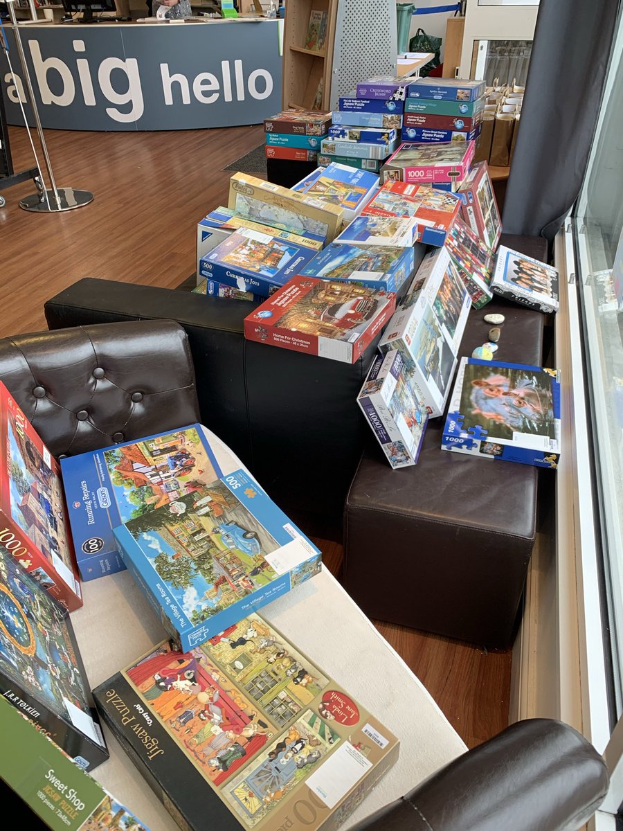HelloBlackfen's tweet photo. Look at all these amazing puzzles that have kindly been donated to us for our puzzle library! Remember if you would like to borrow a puzzle drop by on a Tuesday or Thursday. https://t.co/pFm7UKlWXF