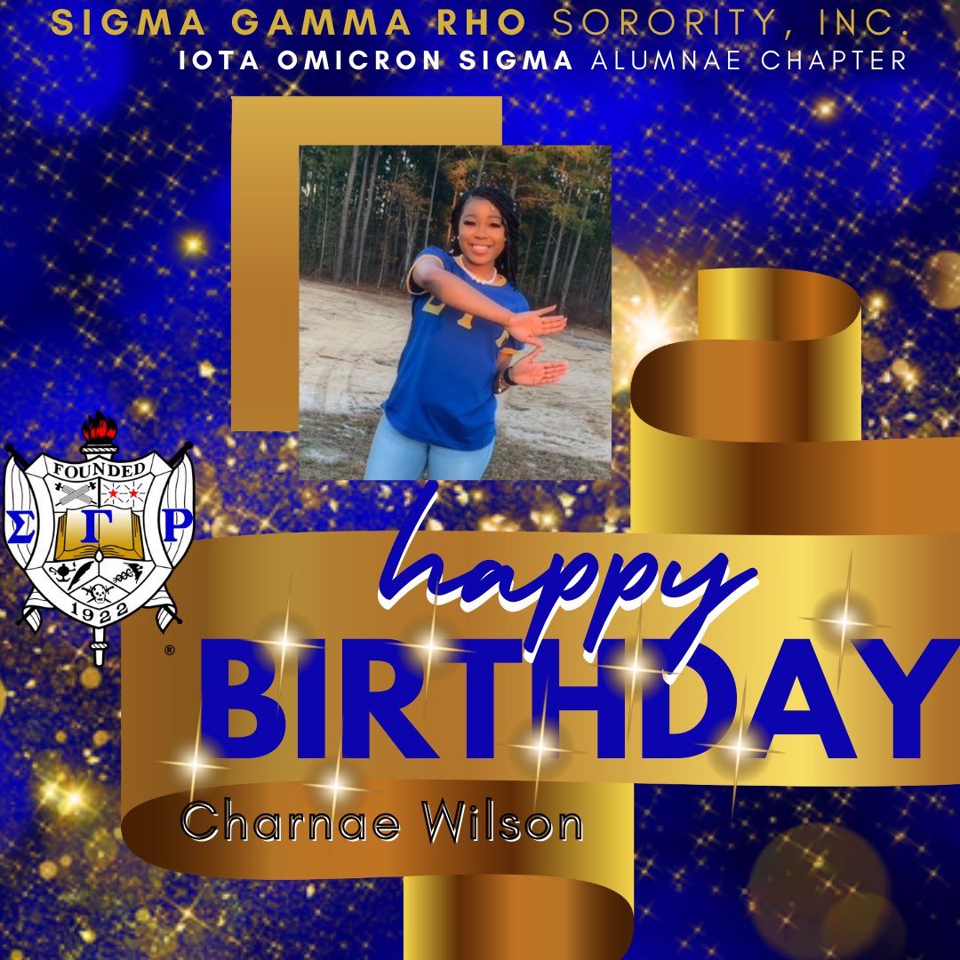 sgrho_ios's tweet photo. Happy birthday to you, Soror Wilson! Enjoy your day, 🤩 Please join us in celebrating our sister! 💙💛🎉 #sigmagammarho #sgrho #bdayshoutouts #seregionsgrho #IconicIOS https://t.co/NRJHMDkYHB