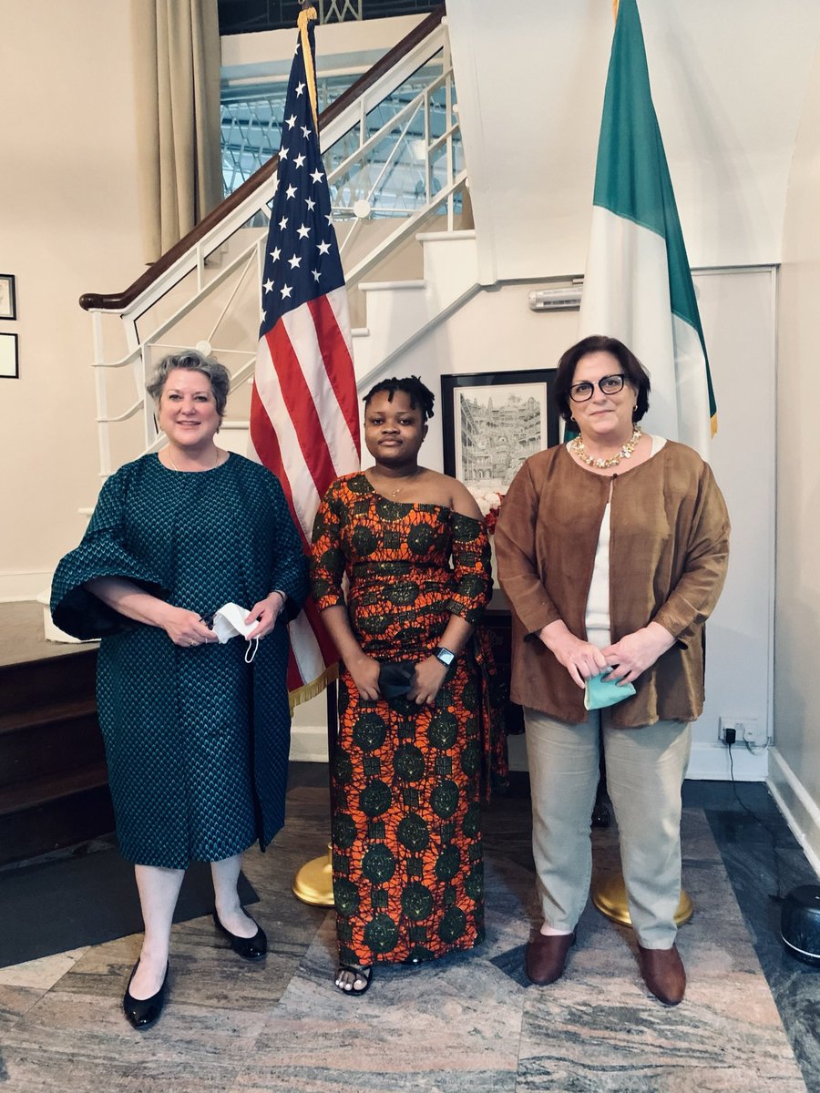 Recently, I met and discussed with two powerful women leading the US Mission in Nigeria.

The Consul General &amp; the US Ambassador to Nigeria. The Future is Female ❤️