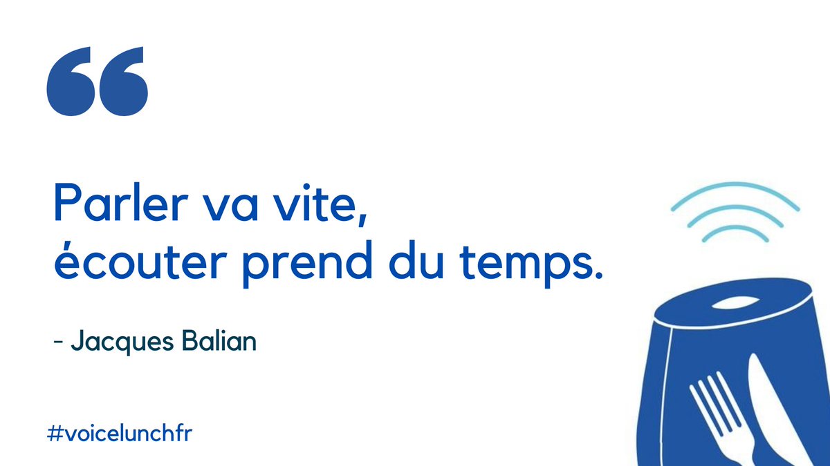 Quel #voicelunchfr ce mercredi! Merci à notre speaker @JacquesBalian pour ses insights et retour d'expérience sur @joinClubhouse. Un moment de partage et d'apprentissage. 🤗 #vocalfrance #conversationnel