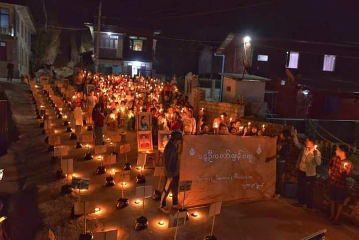 Night Strike in Mogok.
#WhatsHappeningInMyanmar 
#Mar24Coup