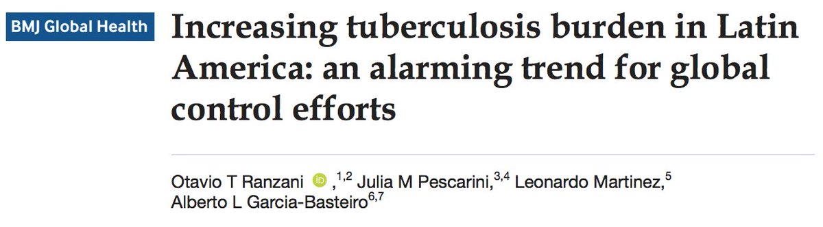 Hoje é o Dia Mundial de Combate à Tuberculose

Morrem 4.000 pessoas no mundo por TB, diariamente.

Neste editorial, discutimos sobre o triste fato que a TB não só parou de cair na América Latina, mas voltou a subir. Deve piorar pós COVID-19.

#WorldTBDay 
gh.bmj.com/content/6/3/e0…