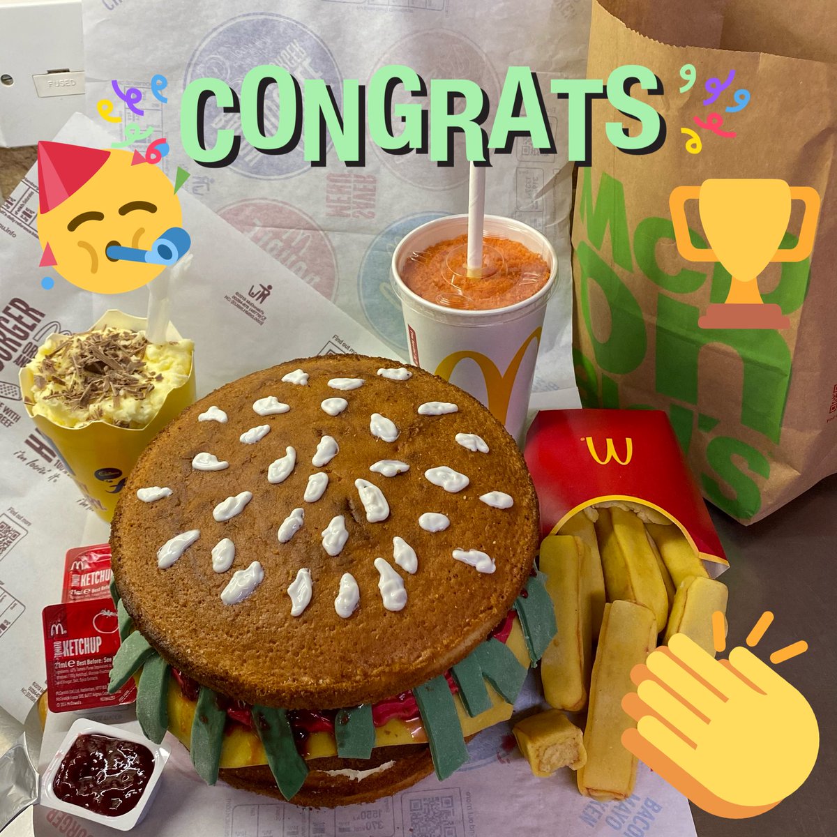 AgsYear14_2021's tweet photo. Congratulations to all the #Trócaire Bake Off winners! But this is definitely my favourite! #NotBiased 😂 Well done, Caroline! Amazing baking. 💙😋🤩@assumptionlive @AGSREDept https://t.co/OjSHAdXEeE