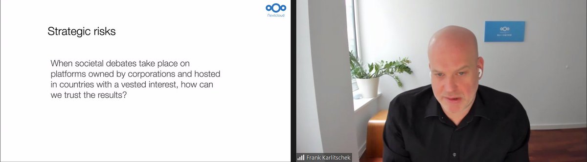 SWforumEU's tweet photo. "There are many strategic risks to not having Data/Cyber Sovereignty, politicians across Europe in the last 5 years have started to see these risks as a serious threat!" - @fkarlitschek at #SWForumWorkshop.

Join the session now:
✅https://t.co/w9BZM9lQfS
#software #data https://t.co/ve5ATgDjqS