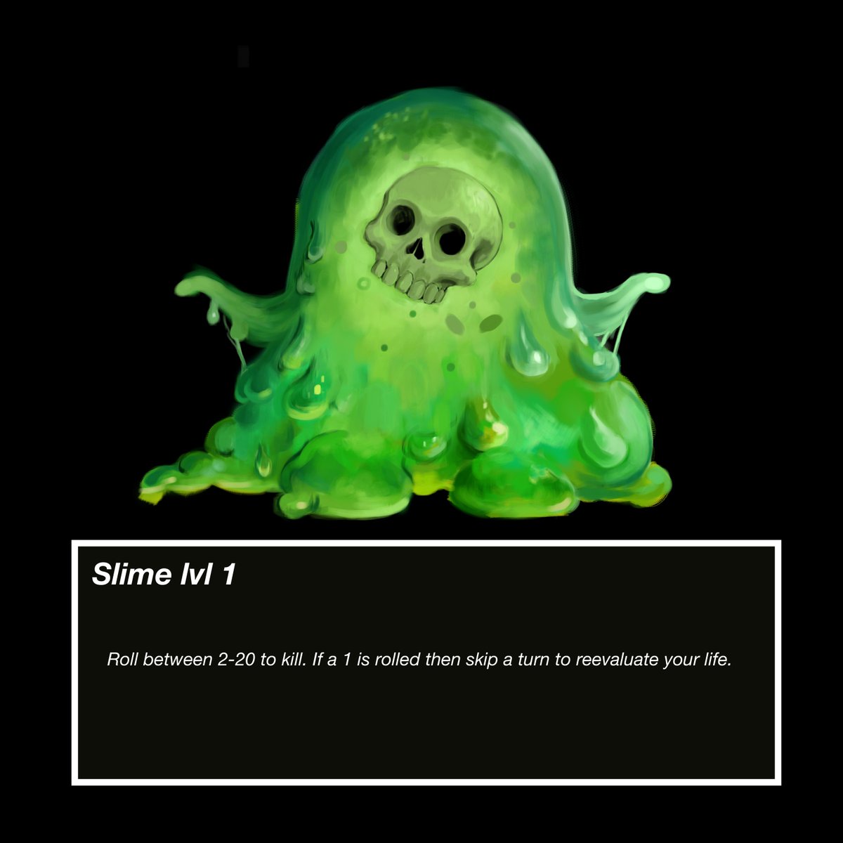 UScoreGames's tweet photo. He thinks he's intimidating but comes off kinda cute โบ๏ธ๐
๐๐๐
#InfernalEscape #enemydesign #enemy #artistsontwitter #indiedev #indiegame #indiegamedev #redesign #characterdesign #gamedev #skull #slime #cute #tabletop #graphicart https://t.co/4jEZGuWmLG