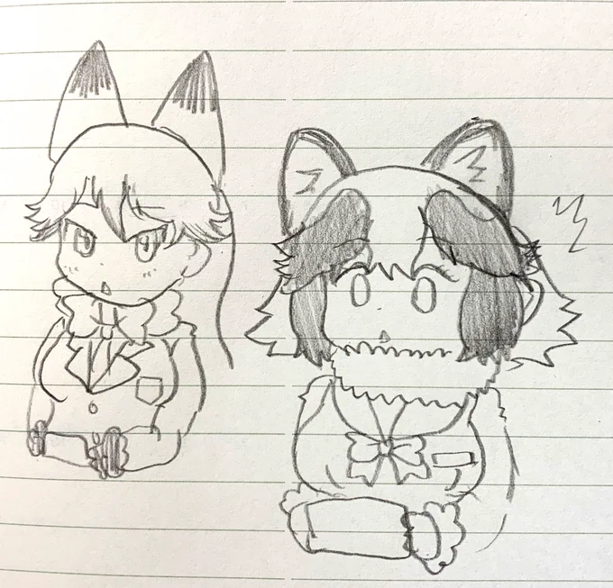 びっくりタヌキちゃんとキタキツネ 