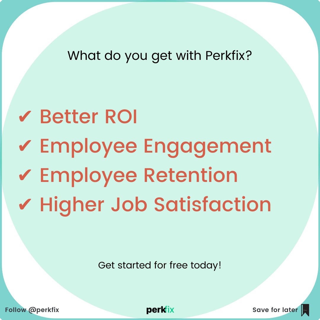 Perkfix1's tweet photo. 𝐇𝐨𝐰 𝐭𝐨 𝐢𝐧𝐜𝐫𝐞𝐚𝐬𝐞 𝐞𝐦𝐩𝐥𝐨𝐲𝐞𝐞 𝐫𝐞𝐭𝐞𝐧𝐭𝐢𝐨𝐧?
If you are thinking of a high salary, think again

'𝐏𝐞𝐫𝐤𝐬' + Salary = Employee Satisfaction = Business Growth

#Perkfix helps companies get this advantage.

#perksofthejob #business #growth #analytics #careers https://t.co/4uE80PVOz5