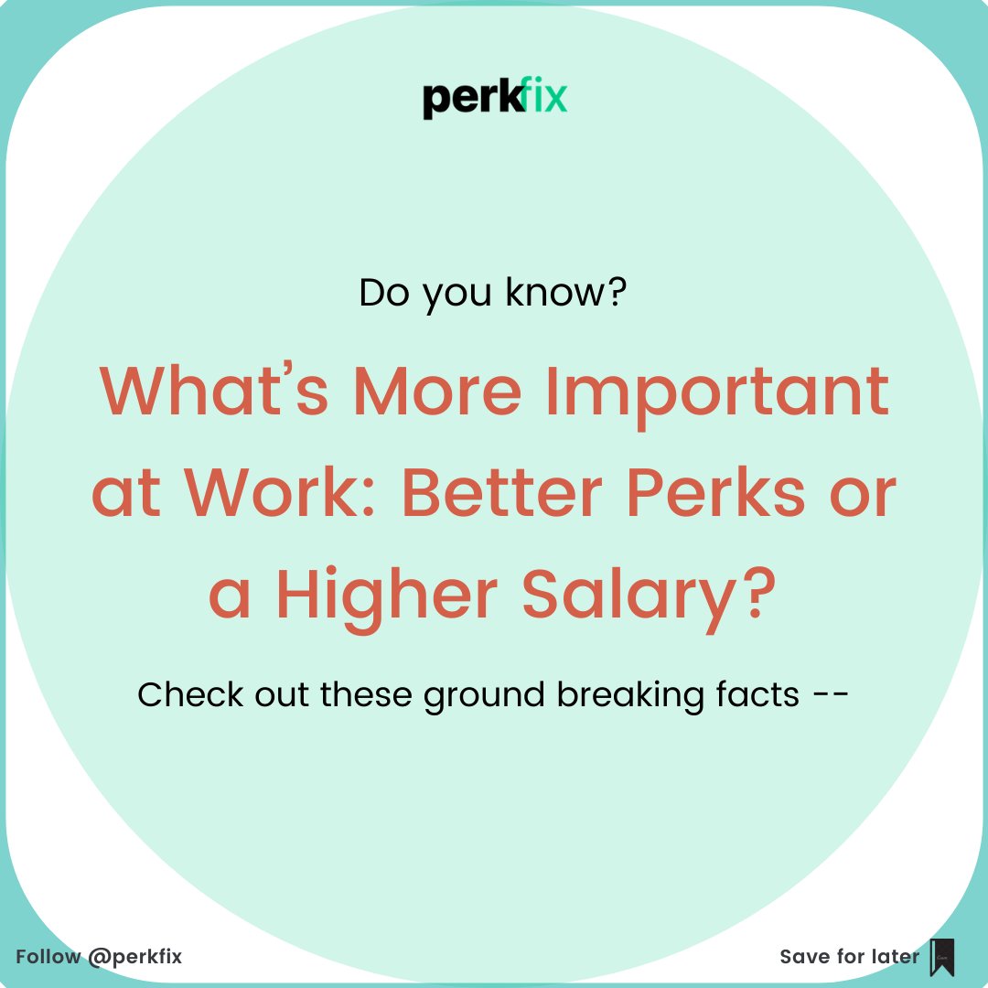 Perkfix1's tweet photo. 𝐇𝐨𝐰 𝐭𝐨 𝐢𝐧𝐜𝐫𝐞𝐚𝐬𝐞 𝐞𝐦𝐩𝐥𝐨𝐲𝐞𝐞 𝐫𝐞𝐭𝐞𝐧𝐭𝐢𝐨𝐧?
If you are thinking of a high salary, think again

'𝐏𝐞𝐫𝐤𝐬' + Salary = Employee Satisfaction = Business Growth

#Perkfix helps companies get this advantage.

#perksofthejob #business #growth #analytics #careers https://t.co/4uE80PVOz5