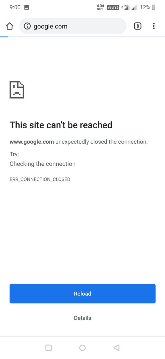 krissna_krissna's tweet photo. Wah wah what a speed..!! Feels like I'm back to 90's
@reliancejio @JioChat #network #worstSpeed
Even loading Google page your network is not supporting
@airtelindia -- not sure about you https://t.co/v8UTogkl0U