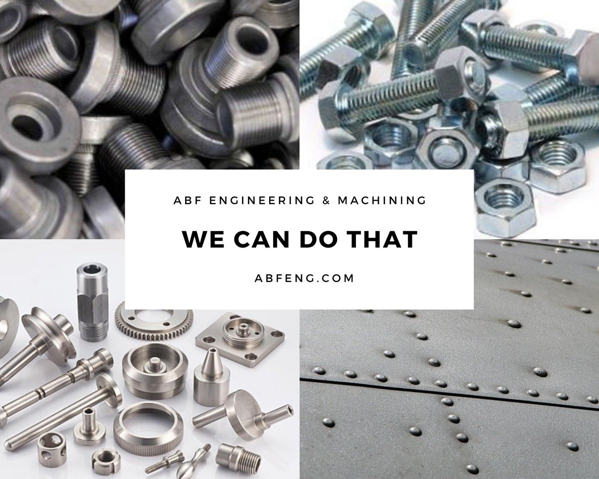 ABFMachining's tweet photo. Get quality #AmericanMade parts for your products, including rods, rivets, bushings, fasteners, &amp; more. We service all industries, including aerospace, automotive, &amp; consumer products. Request a quote at: https://t.co/yipRJfCt9U. #machinedparts #precisionmachining #machineshop https://t.co/C6V7loUPtr
