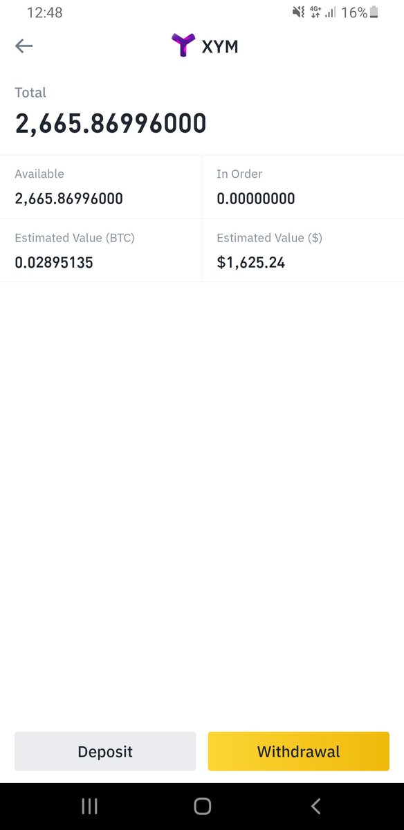 To all ppl who r talking rubbish about #xym coz they were not patience enough. I share with you my screenshot of XYM from XEM Airdrops @NEMofficial on <a href="/binance/">Binance</a> . #XYM 100% real. Go on Symbol!! 🚀🏄‍♂️