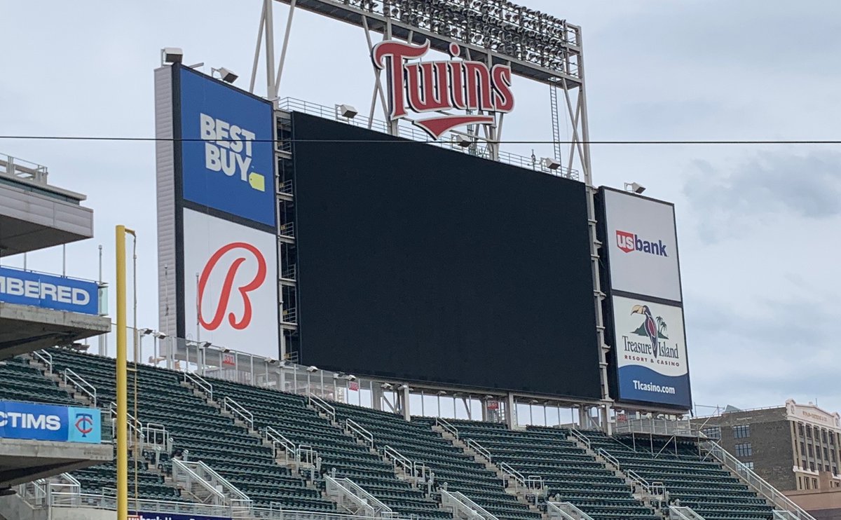 Rebrand moving along right on 🎯! (Sorry, couldn’t help ourselves) 📍: @Twins | photo: @fsnorth