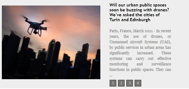 PACTESUR's tweet photo. 💡Two PACTESUR partner cities, #Turin & #Edinburgh, discuss the challenge of employing #drones in #PublicSpaceProtection
👉 Check out the latest interview published by @Efusnews for the #PublicationSeries
🔗 https://t.co/lcuJb8dl37 https://t.co/KJT0oW2rMJ