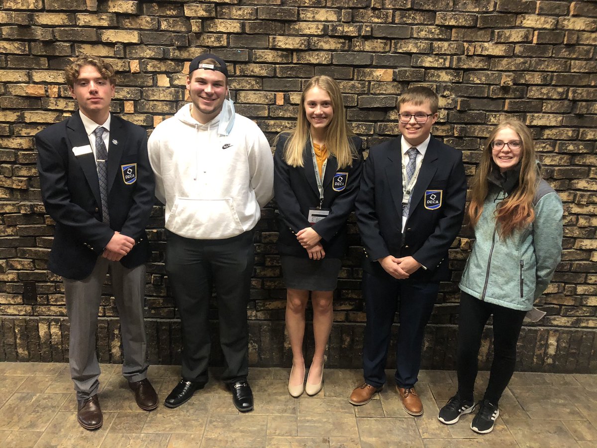 GFC_DECA's tweet photo. Another successful State DECA conference in the books! Last week North Dakota DECA held the only State conference in the country for this year.  15 members qualified for the National Conference. Thank you @KevinReisenauer  for making this another great year for our chapter! https://t.co/NBhXnr8fc9