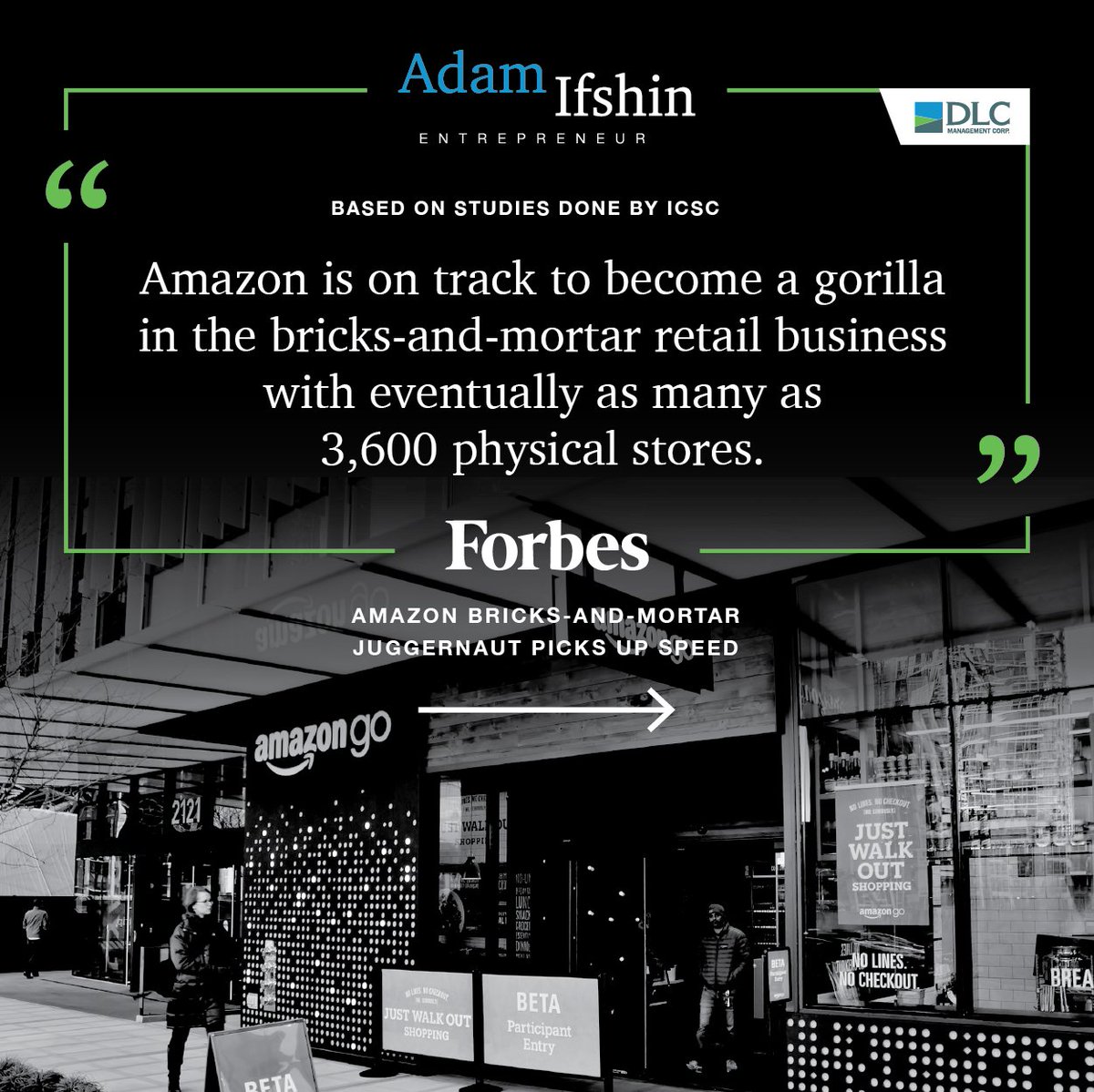 DLCManagement's tweet photo. @dlcceo is featured in another @Forbes article! 
Check out the full article by Greg Petro here: https://t.co/5oguwlkW81

#brickandmortar #amazon #retail #retailrealestate #leadership #ceo #entrepreneur #cre #retailsnotdead #openairshoppingcenters #thelastmile https://t.co/GrIBAKDwGs