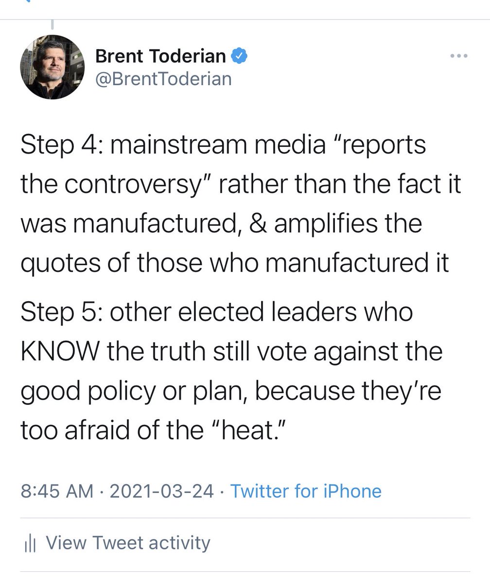 BrentToderian's tweet image. The “Playbook.”

Seem familiar to you?

(I’m a little worried I might be giving bad people ideas who haven’t thought of this yet... but I think it’s more important that EVERYONE UNDERSTAND THIS IS HAPPENING A LOT, &amp;amp; not be fooled by it. So please spread the word.)