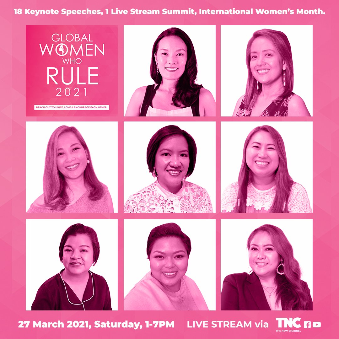 purpleinkph's tweet photo. Celebrate Women's Month &amp; get to know the #GlobalWomenWhoRULE2021 
1-7pm PHT on #TheNewChannel.  Let’s all watch together via:
Facebook live - https://t.co/YHzgcetWsC

#womenempoweringwomen
#womensupportingwomen
#purpleinkph
#TheNewChannel
#WomensMonth https://t.co/ePtNVZ51R4