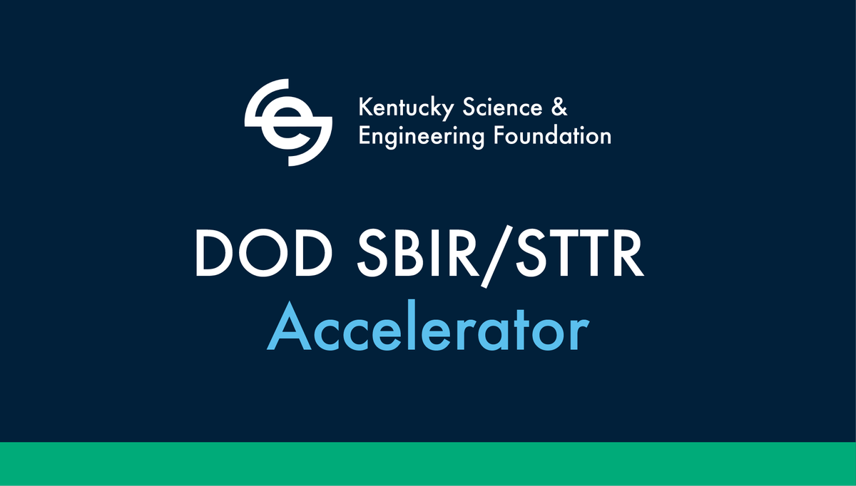 GroWestKY's tweet photo. Another Innovation Challenge! Submissions are now open! KSEF is hosting a DOD SBIR/STTR accelerator program to bring your technology to market. Visit their website to schedule a consultation or submit your idea: https://t.co/swbPUxC4XE
#SBIR #STTR #DODAccelerator #kyinnovation https://t.co/v74brb2Liu