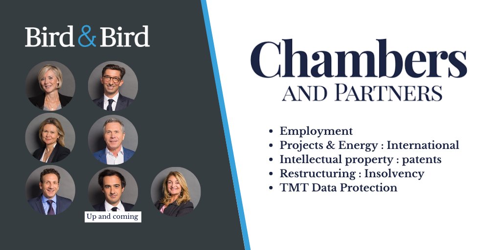 🏆 Félicitations à nos équipes et nos associés Benjamine Fiedler, <a href="/borismartor/">MARTOR BORIS</a>,  Anne-Charlotte Le Bihan, Yves Bizollon, Nicolas Morelli, Romain de Ménonville et <a href="/ARIANEMOLE/">Ariane Mole</a> distingués dans le dernier classement <a href="/ChambersGuides/">Chambers and Partners</a> 👏🏼
#classement 2bird.ly/3lKyZjA