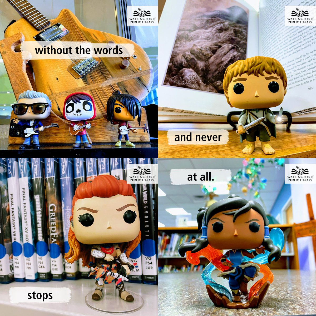Walpublib's tweet photo. We're celebrating #NationalPoetryMonth with #FunkoInTheLibrary!
This week's poem: "'Hope' is the Thing With Feathers" by Emily Dickinson https://t.co/GhxdMQi7on