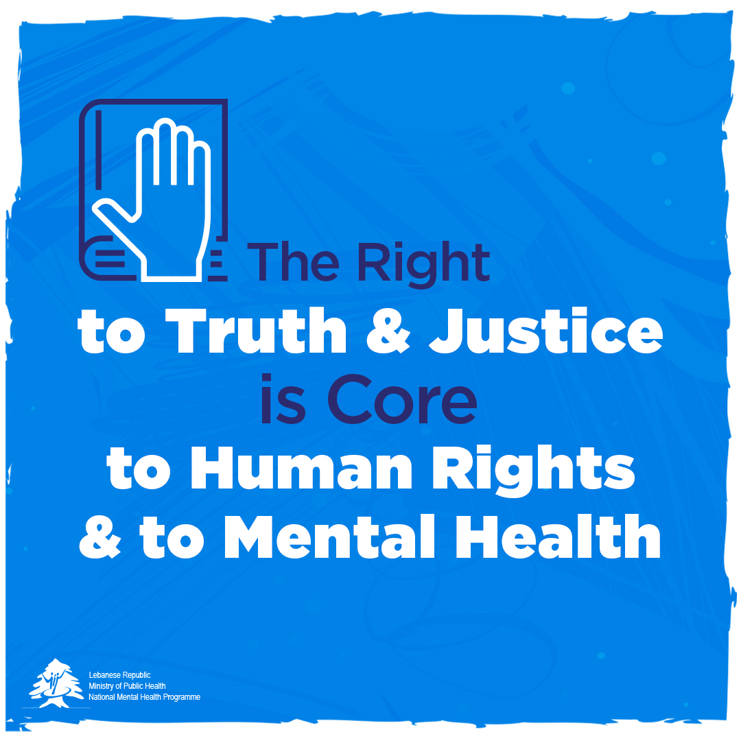On this #RightToTruthDay

We would like to honor the memory of lives lost to the #beirutexplosion, and all the victims of #HumanRights violations in #Lebanon

& Stress on the #Right to #Truth & #Justice

& that the #mentalhealth of communities on the long-term is dependent on it.