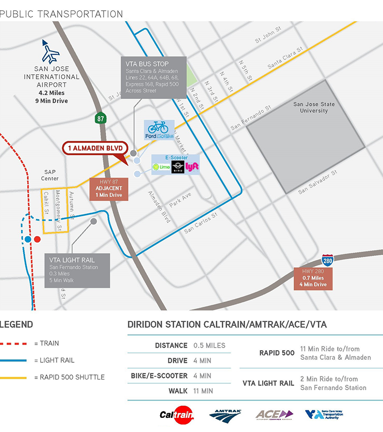 MinnisCRE's tweet photo. You Don't Get Much Closer To #DiridonStation... Only a 1/2 Mile Away @ 1 Almaden Blvd, Ste 610, #SanJose, CA | #TheAlmaden

• Download Brochure https://t.co/4PPWtTw3hE

• Contact to Schedule Tour

#MinnisCRE #ForSublease #CRE #SiliconValley #DTSJ #Office #CREBroker #Colliers https://t.co/K2J5r5MLfk