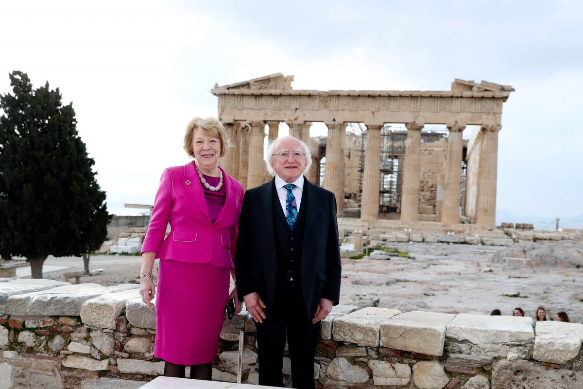 PresidentIRL's tweet photo. “May the coming time bring peace, well-being and happiness to the people of the Hellenic Republic.”

President Higgins has written to President Sakellaropoulou of Greece, @PresidencyGR, to convey his greetings to the people of Greece on the occasion of their National Day. https://t.co/77szrA0dzD