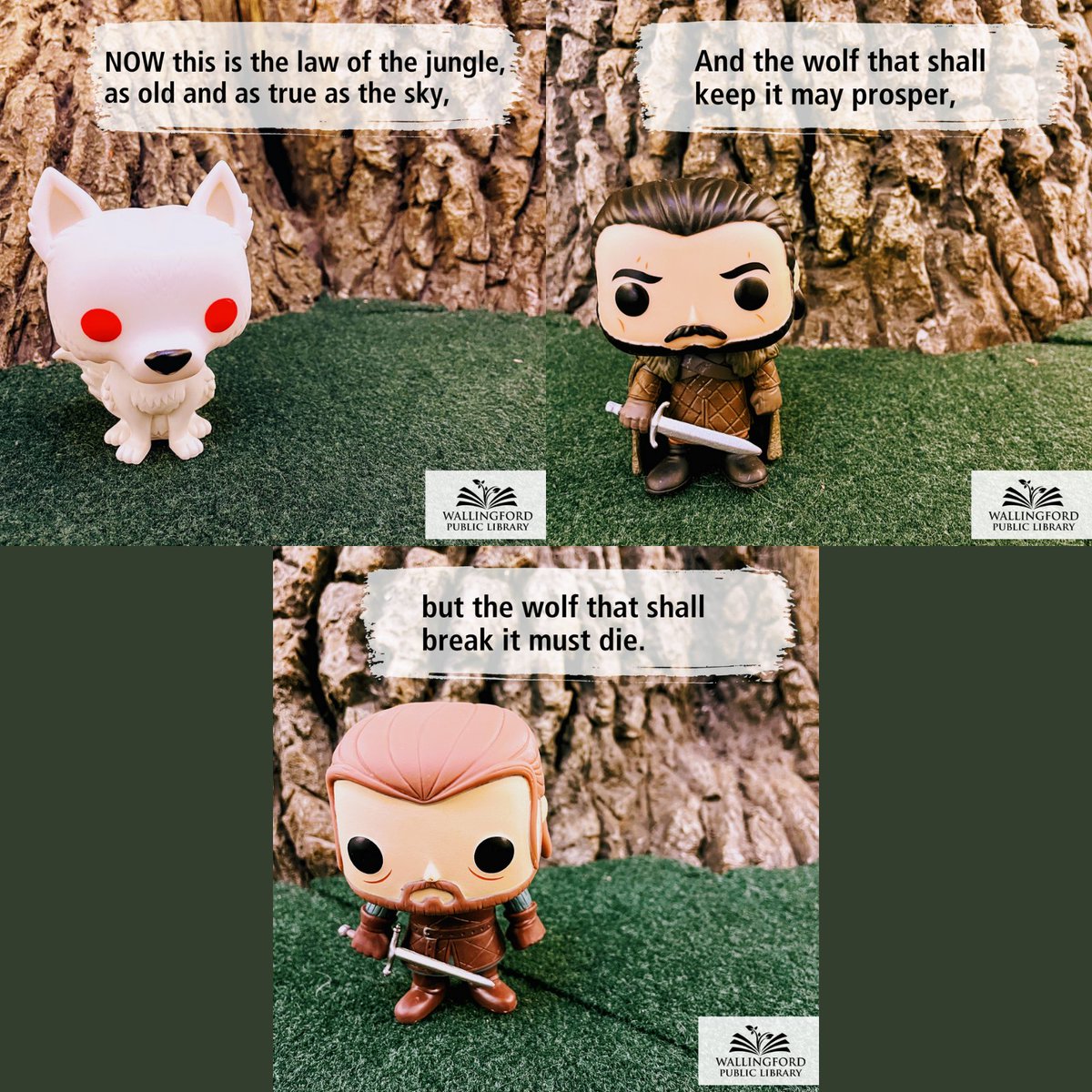 Walpublib's tweet photo. We're celebrating #NationalPoetryMonth with #FunkoInTheLibrary!
This week's poem: "The Law of the Jungle" by Rudyard Kipling. https://t.co/6wK8MLc1eU