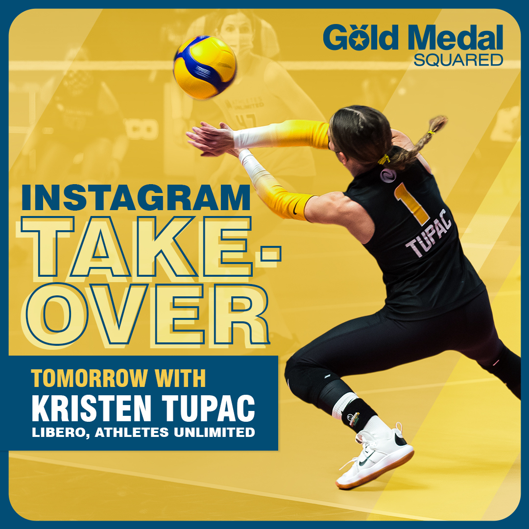 GMSvolleyball's tweet photo. We're so excited to welcome libero Kristen Tupac for a GMS Instagram takeover tomorrow. Make sure you're following @GoldMedalSquared on Instagram and join us tomorrow!
#TupacTakeover #BeUnlimited #GoldMedalSquared #ProvenPrinciples #GMSSuccess @AUProSports https://t.co/ZxnvBhYdod